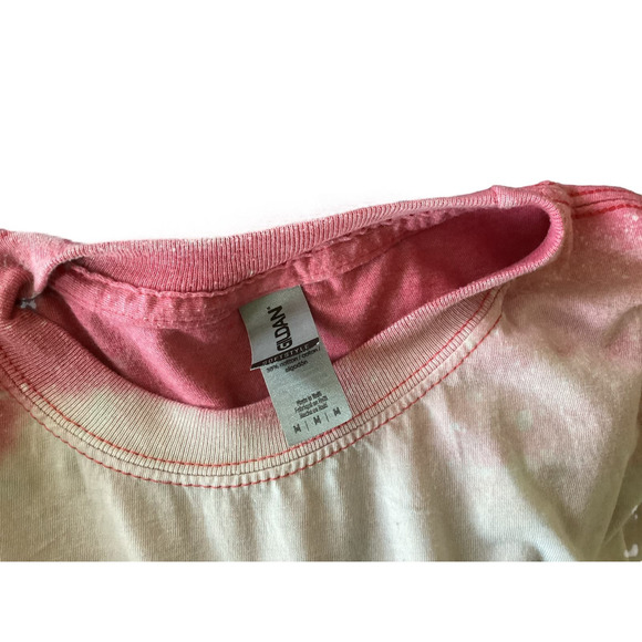 Tye Dye Pink Lips Lightweight Tee Size M - Picture 4 of 4